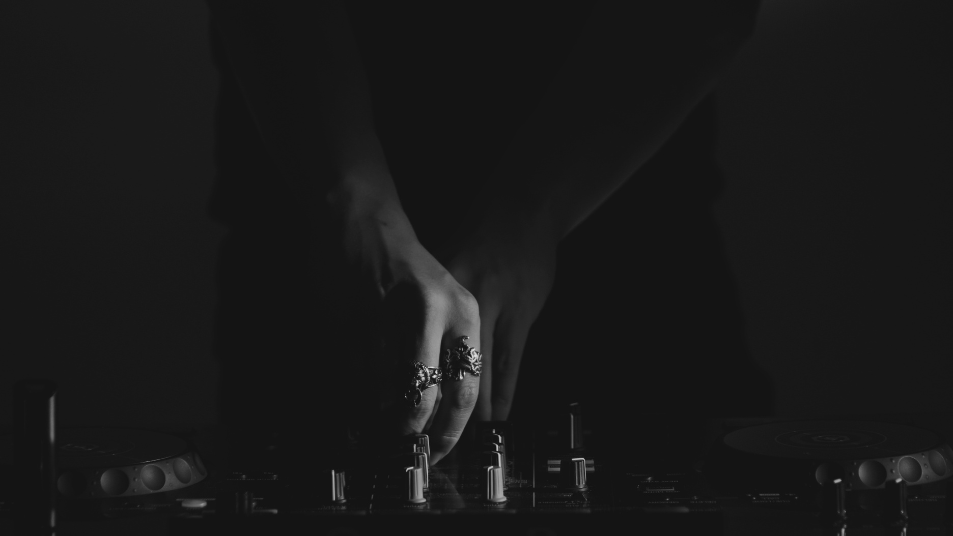 Hands on the mixer